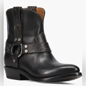Frye Billy Short Harness Cowboy Leather Boot Pull On Size 10